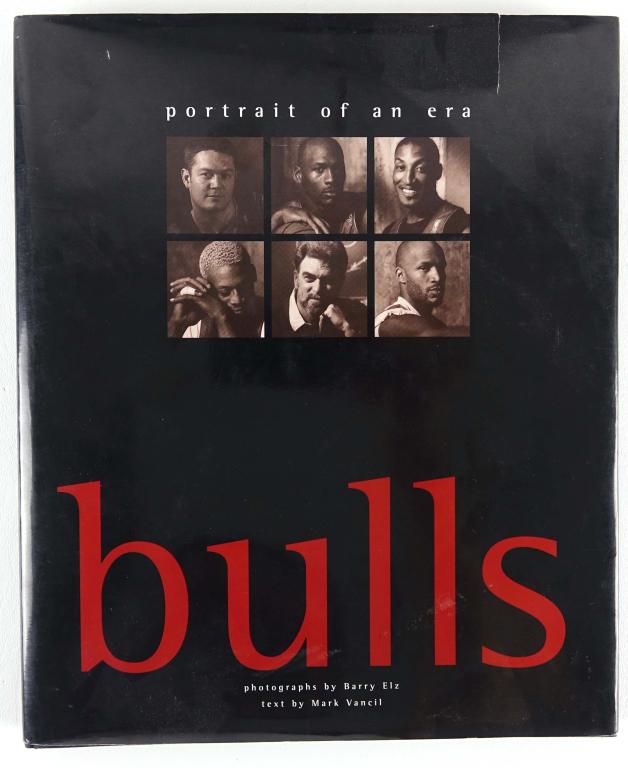 Bulls: Portrait Of An Era - Signed: Signed by Jim Cleamons, Steve Kerr, Scott Burrell, Bill Wennington, Randy Brown, Ron Harper, and Dickey Simpkins. *** Lot 14 makes the following guarantee: If either Professional Sports Authenticator