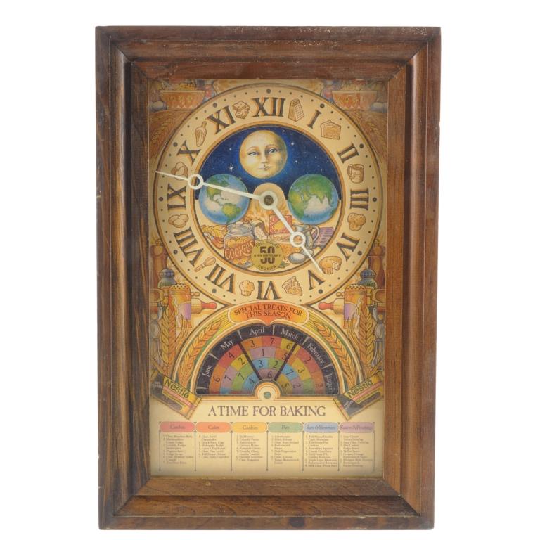 1979 Toll House 50th Anniv. Wall Clock: Works!