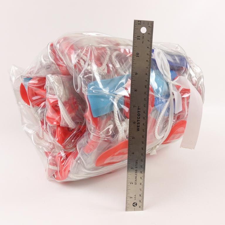 Giant Inflatable Human Ball: Ancheer. "Bubble Soccer Suit." Includes: 1 page owners manual and 1 Tear-Aid patch. We believe this inflates to about 5 feet in diameter, allowing you to put many possible humans inside of it near the