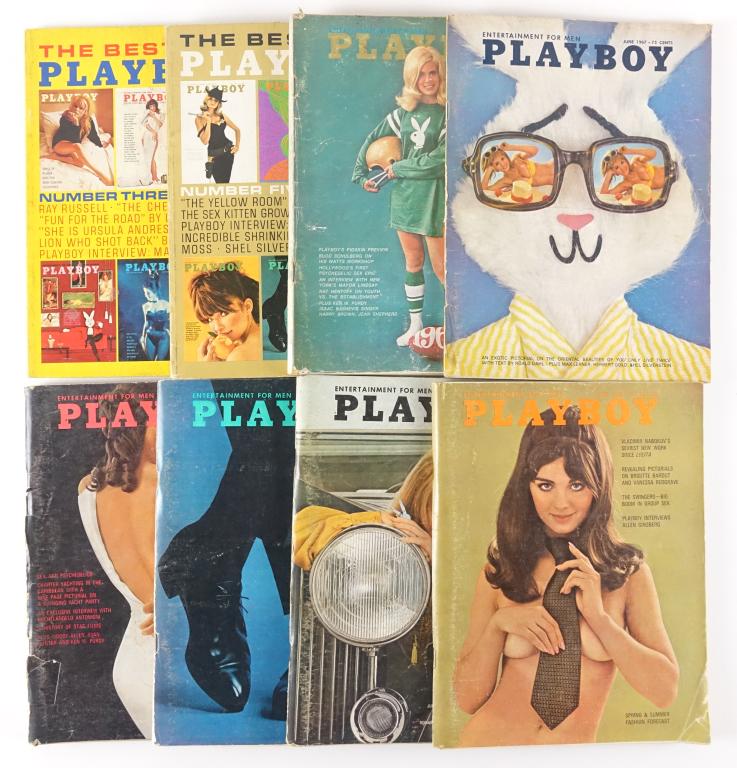 Playboy Magazines (8): 1967, 1969, and 1971.