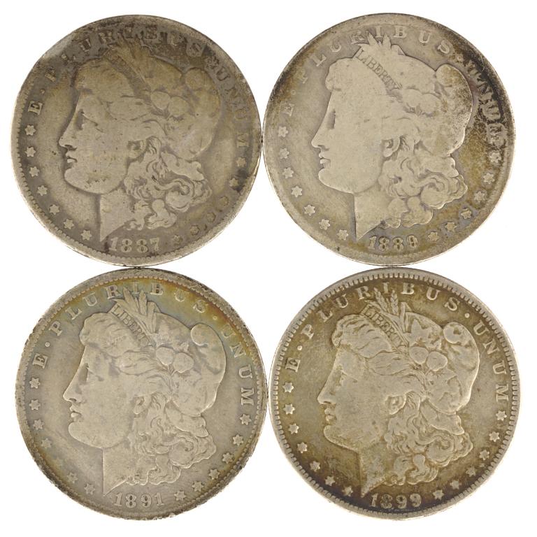Morgan Silver Dollars (4) (1 of 2)