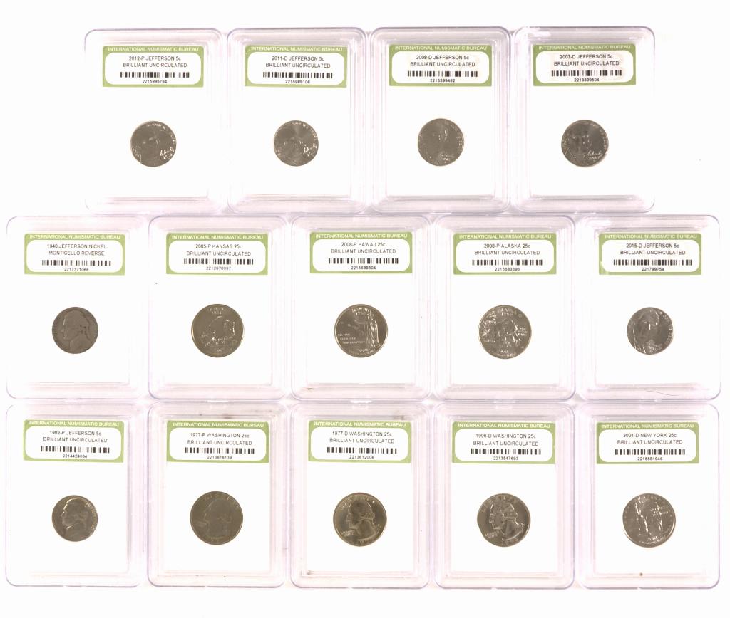 Slabbed Quarters & Nickels (14) (1 of 11)
