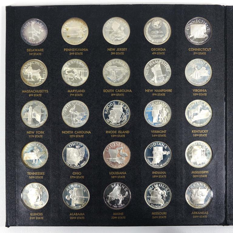 1970 Franklin Mt Sterling State Medals (22 ozt) (1 of 5)