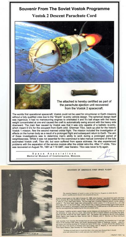 Explorer 1 / Vostok 2 Artifacts (1 of 5)