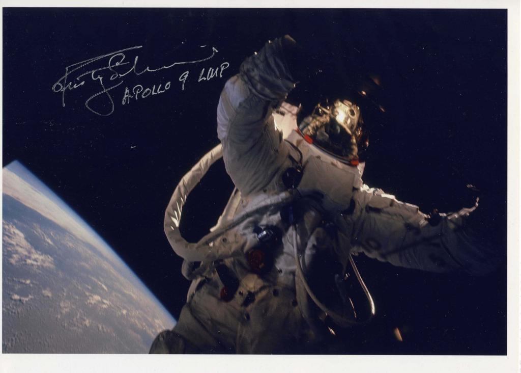 Rusty Schweickart Signed EVA Photo (1 of 2)