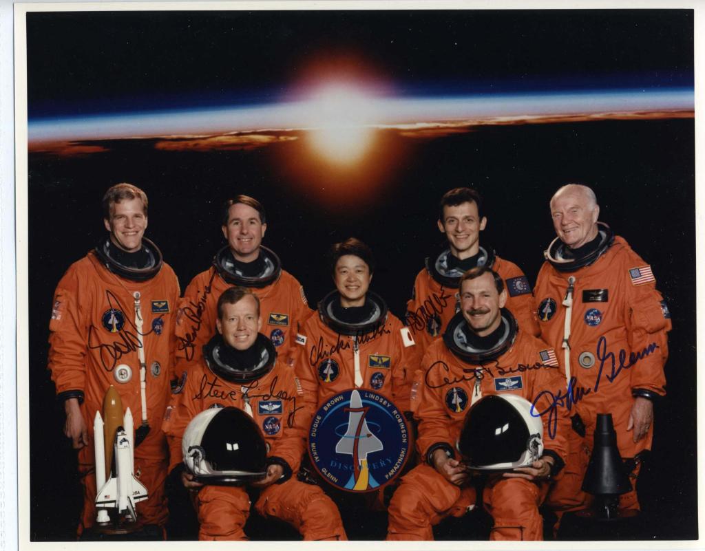 STS-95 Crew Signed Photo (J. Glenn) (1 of 2)