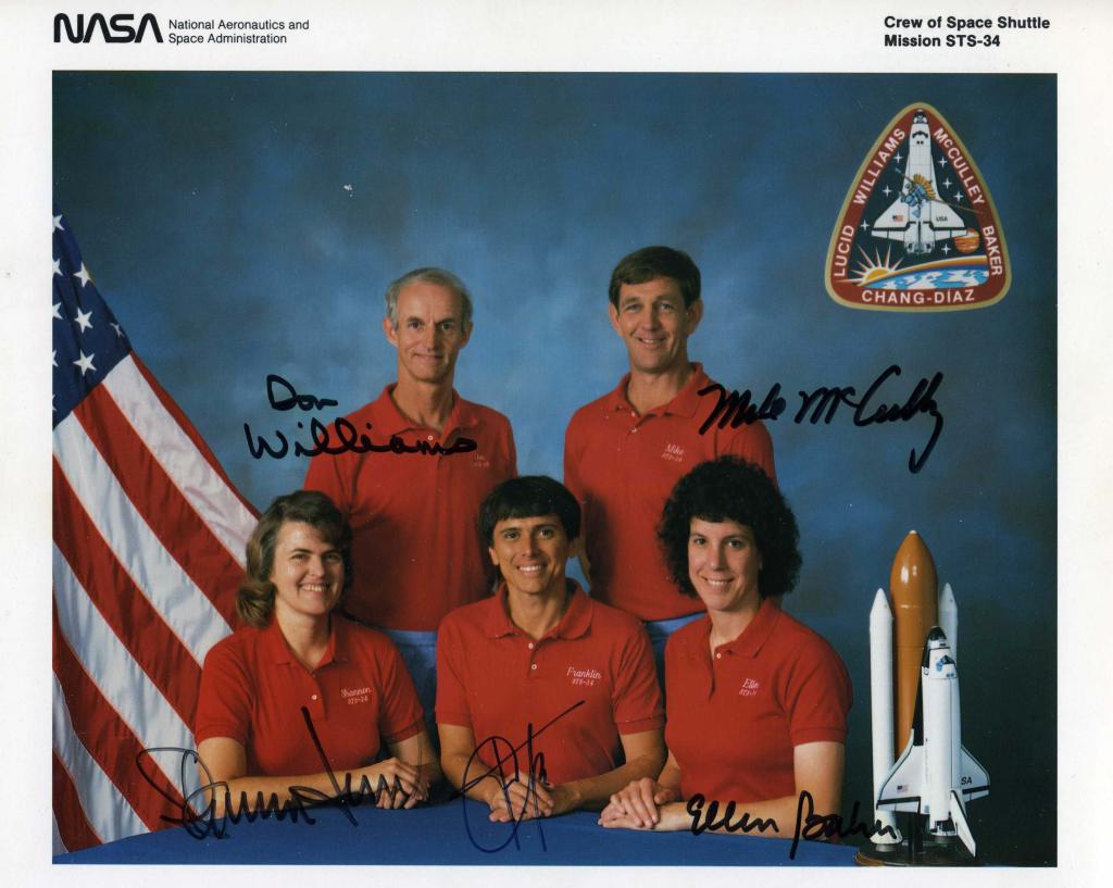 STS-34,35,36,37,38,39,40 Crew Signed NASA Litho (1 of 10)