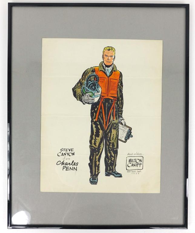 Framed Milton Caniff Art (1 of 2)