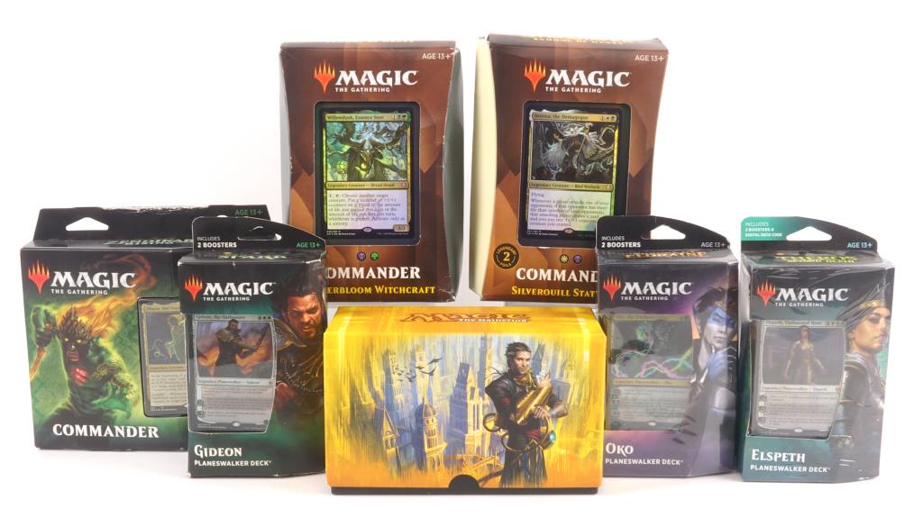 Magic: The Gathering (MTG) Decks Lot: Magic: The Gathering Deck Sets. Includes 6 different sets and 1 "Dragons Maze" booster box. All are in boxes and sealed, besides the Dragons Maze box. (NOTE: BOOSTER PACK PHOTOS ADDED 11/18).