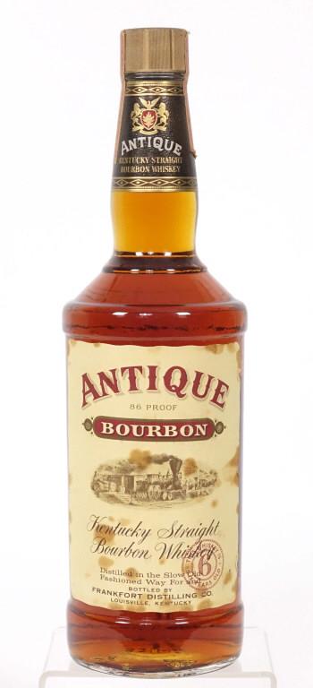 1964 Antique 6 Yr. Bourbon: ** IF YOU MAY NEED SHIPPING, PLEASE CALL US BEFORE BIDDING ON BOTTLES. 847-625-0555. ** 1964 Antique Bourbon 6yr. Bottle: 86 proof, 4/5 qt and full / sealed.