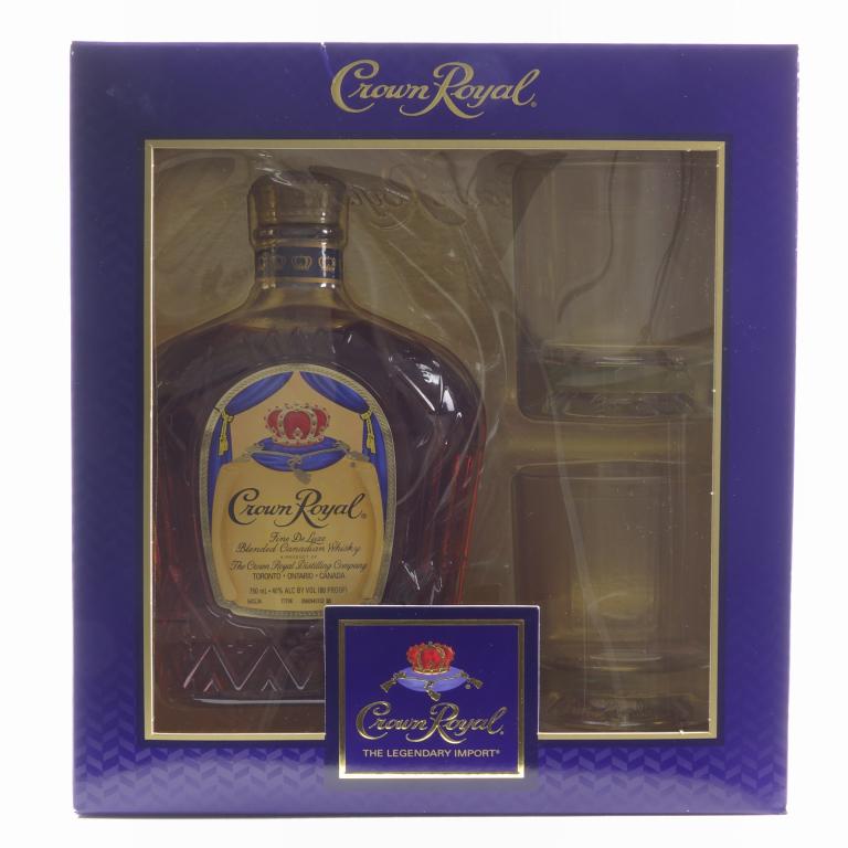 Crown Royal Gift Box: **IF YOU MAY NEED SHIPPING, PLEASE CALL US AND SPEAK WITH IAN BEFORE BIDDING ON BOTTLES. 847-625-0555.** Crown Royal Gift Box: 80 proof, 750ml and sealed with box.