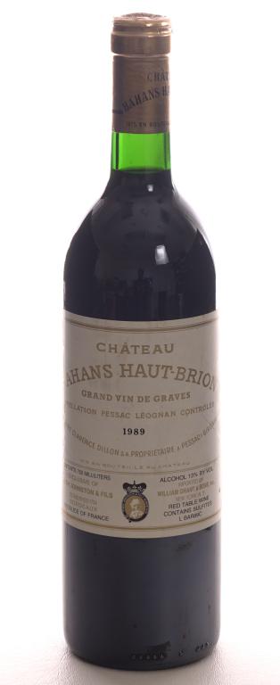 1989 Chateau Bahans Haut-Brion: ** IF YOU MAY NEED SHIPPING PLEASE CALL US BEFORE BIDDING ON BOTTLES. 847-625-0555. ** 13%, 750ml and sealed. Red table wine.