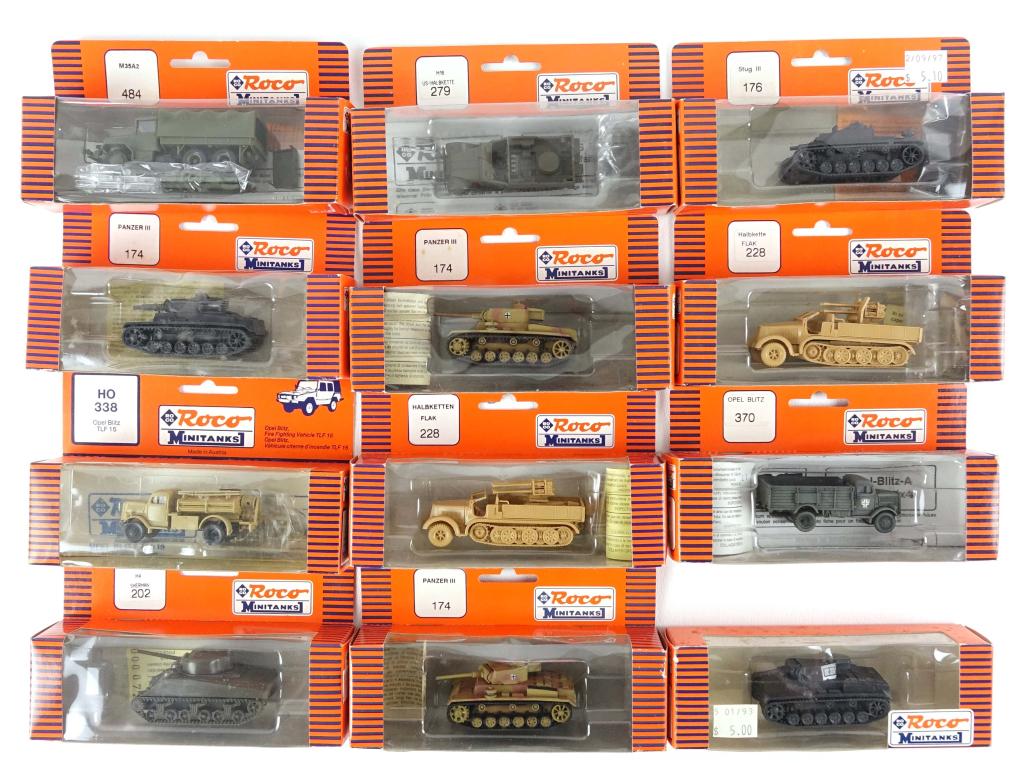 12 Roco Tanks - H.O Scale: Austria and Germany.