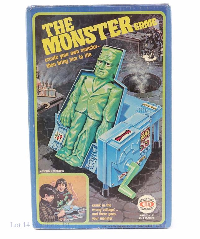 1977 Ideal The Monster Game: 1977 Ideal The Monster Game. Comes with the original box which is a little bit worn down and has some writing on it.