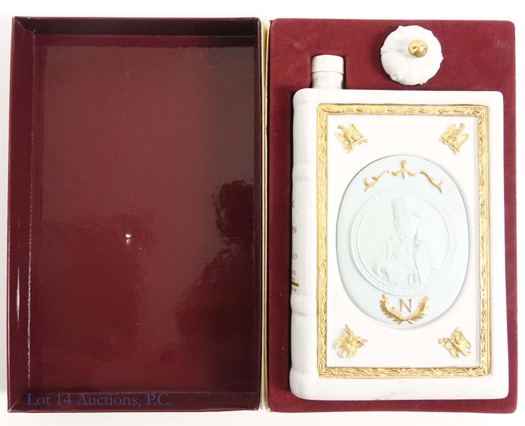 Cognac Fine Napoleon: ***IF YOU MAY NEED SHIPPING, PLEASE CALL US BEFORE BIDDING ON BOTTLES / DECANTERS. 847-625-0555.*** 80 proof, 750ml and sealed with box.