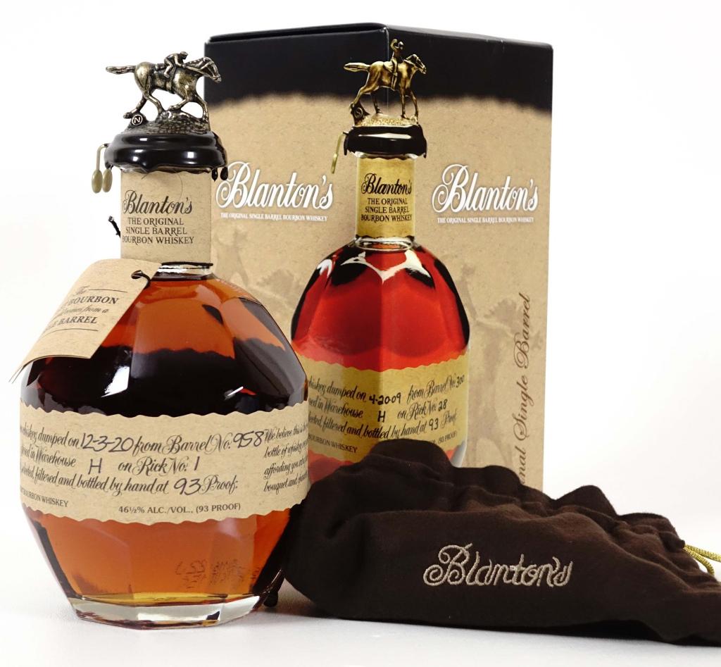 '20 Blanton's Bourbon (750 ml, 93 Pr): "IF YOU MAY NEED SHIPPING YOU MUST SPEAK WITH IAN BEFORE BIDDING ON BOTTLES. 847-625-0555 " Blanton's single barrel bourbon whiskey. Sealed (Letter "N" topper). 750 ml. 93 proof. Registered Bottle #45