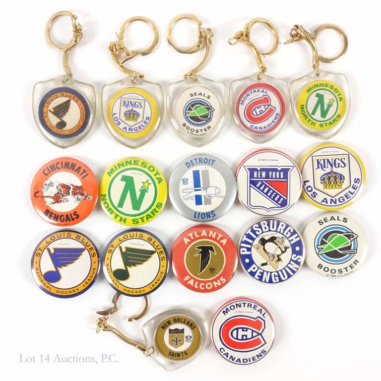 Vintage NFL & NHL Pins (16) (1 of 10)