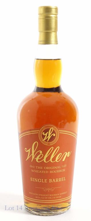 Weller Single Barrel Wheated Bourbon Whiskey: *** IF YOU MAY NEED SHIPPING, YOU MUST SPEAK WITH IAN BEFORE BIDDING ON BOTTLES*** Weller Single Barrel Wheated bourbon whiskey. 97 proof. 750 ml. Full & sealed.
