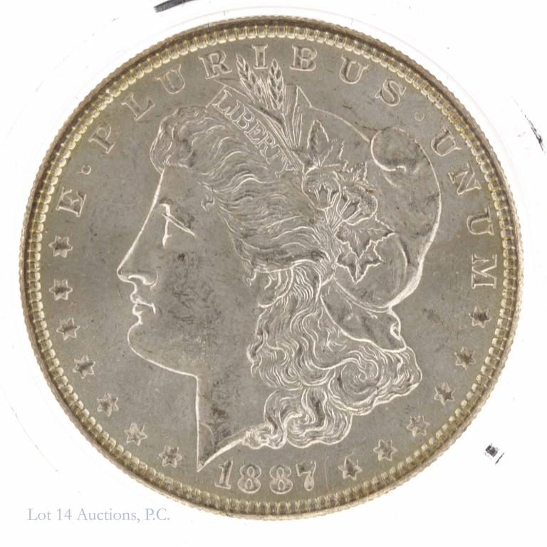 1887 Morgan Silver Dollar (AU?) (1 of 2)