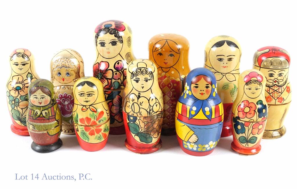Russian Nesting Dolls (11): Russian Nesting Dolls (11). Well, it starts with 11, but it soon seems like hundreds.
