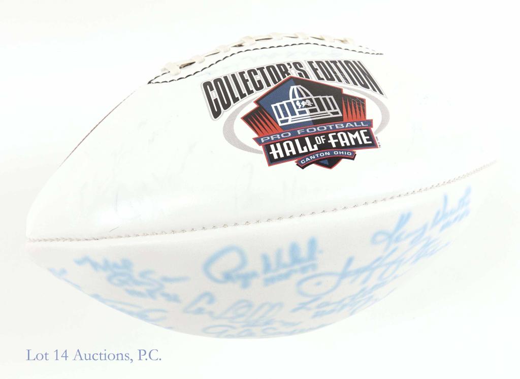 Hall of Fame Football (20 Signatures): Billy Shaw, Elvin Bethea, Paul Hornung, Don Maynard, Joe Dellamiere, Gino Marchetti, Mel Renfro, Roger Wehrli, Gale Sayers, Carl Eller, Larry Little, Tom Mack, Paul Krause, Kenny Houston, Dante Lavell
