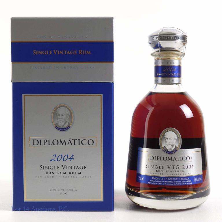 2004 Diplomatico Sherry Cask Single Cask Rum: IF YOU MAY NEED SHIPPING YOU MUST SPEAK WITH IAN BEFORE BIDDING ON BOTTLES. Venezuela, 43% abv, 750ml.