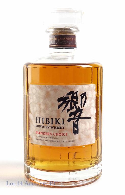 Hibiki Suntory Whisky Blender's Choice: IF YOU MAY NEED SHIPPING YOU MUST SPEAK WITH IAN BEFORE BIDDING ON BOTTLES. 847-625-0555. 43% abv., 700ml. Full & sealed.