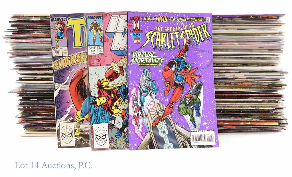 Marvel (MCU) Avengers Comics Lot (B) (31lbs+): Marvel Avengers Comics Lot (B) (31lbs+). Features issues of The Mighty Thor, Spider-Man, Doctor Strange, Ghost Rider, Silver Surfer, Iron Man, Infinity Gauntlet & The Incredible Hulk. This is a massiv