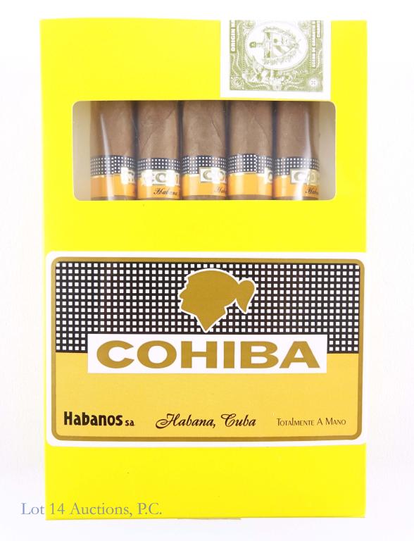 Cohiba Cuban Cigars - Habanos (5): Habanos Cohiba cigars, made in Havana, Cuba. Sealed, with Canada strip.