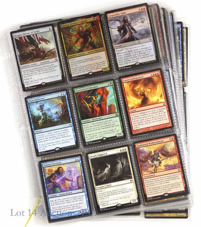 Magic The Gathering Cards (130+): 130+ Magic The Gathering Cards in Plastic Sheet Sleeves. Dated between 1997-2021, all in good condition.