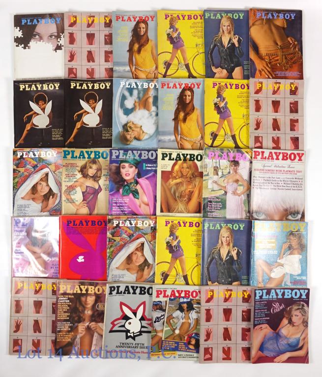 1970s Playboy Magazines (30): 1970s Playboy Magazines (30). Issues are predominantly from the 1970s and there seems to be a few duplicates.