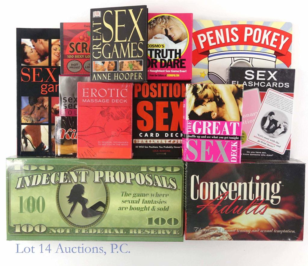 Interactive / Sex Games (13) Adult Play Time: A variety of interactive sex goodies and games to play alone or with others! Most are still sealed in their original packaging.