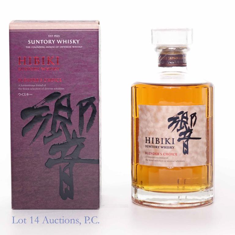 Suntory Hibiki Whisky - Blender's Choice - Japan: **IF YOU NEED SHIPPING ON BOTTLES OR DECANTERS PLEASE CALL US BEFORE BIDDING! 847-625-0555!** Suntory Hibiki whisky - Blender's Choice. 43% ABV. 700 ml. Full and sealed. In original box exclusively av