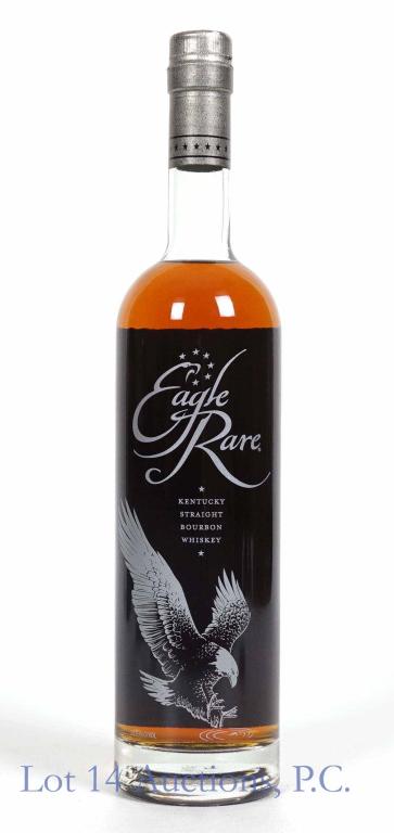 Eagle Rare Kentucky Straight Bourbon Whiskey: **IF YOU NEED SHIPPING ON BOTTLES OR DECANTERS PLEASE CALL US BEFORE BIDDING! 847-625-0555!** Eagle Rare Kentucky straight bourbon whiskey. Full and sealed. 90 proof. 750 ml. Etch: L192800123: 53A.