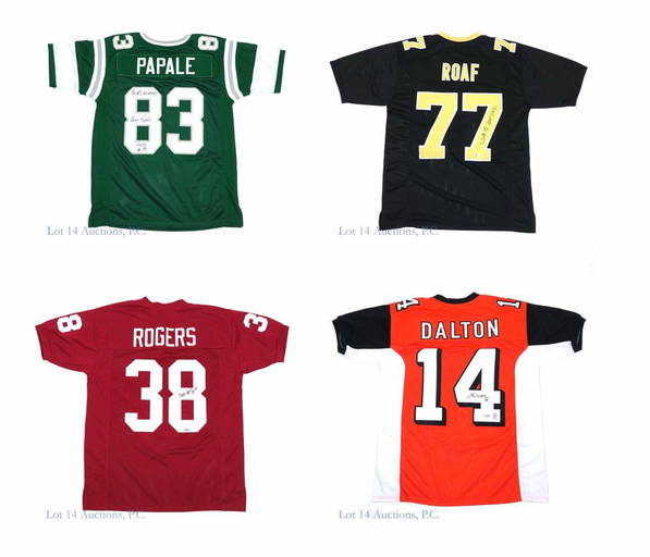 Signed Football Jerseys (All Legit Certs) (0096) on Jun 02, 2022 Lot