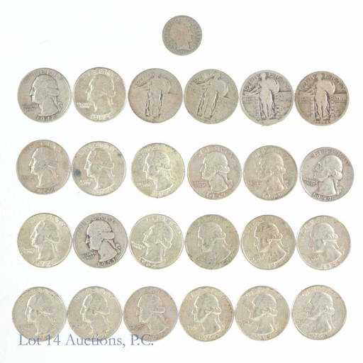 Silver Quarters (24) & More Jun 23, 2022 Lot 14 Auctions in IL