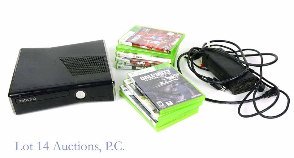 Xbox 360 Game Console (With 9 Games) Jun 23, 2022 Lot 14 Auctions in IL