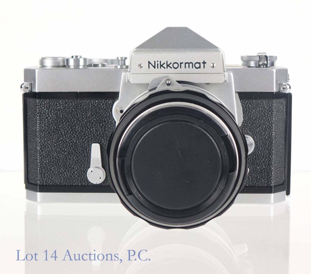 Nikon Nikkormat 35mm Camera & Nikkor-S Lens: With Nikkor-S auto 50mm 1:1.4 Lens & Tiffen filter