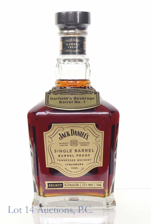 Jack Daniel's Barrel Proof (Store Pick Barrel #1 ): ** IF YOU NEED SHIPPING ON BOTTLES OR DECANTERS PLEASE CALL US BEFORE BIDDING! 847-625-0555! ** Jack Daniel's single barrel Tennessee whiskey - Barrel Proof. 132.4 proof. 750 ml. Full & sealed. Comes