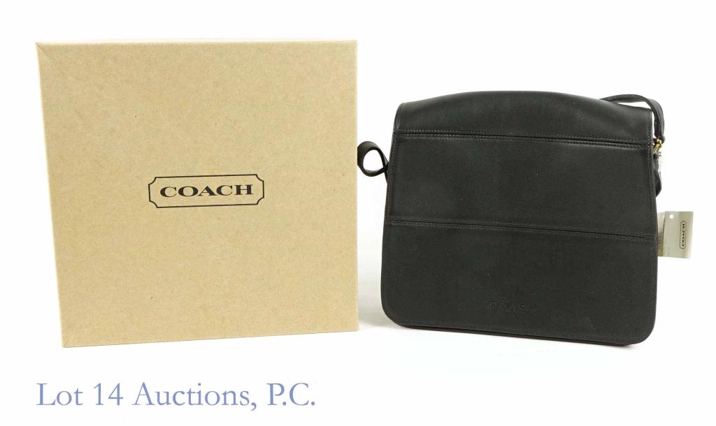 Coach Tribeca Flap Shoulder Bag (Black): Coach Tribeca flap purse. Model 9092. Black. Comes in original Coach box with original Coach tag still attached (sticker on box matches sticker on tag). Appears to have never been used.