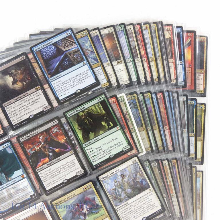 Magic The Gathering Cards (135): Binder full of 135 Magic The Gathering Cards. All of the cards are dated between 1997-2022 and kept in good condition.