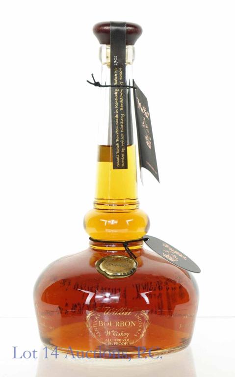 Willett Still Res. Sm. Batch Bourbon (750 ml): *** IF YOU MAY NEED SHIPPING, PLEASE CALL US BEFORE BIDDING ON BOTTLES! 847-625-0555. *** Willett pot still reserve small batch Kentucky straight bourbon whiskey. 94 proof. 750 ml. Full & sealed. Batc