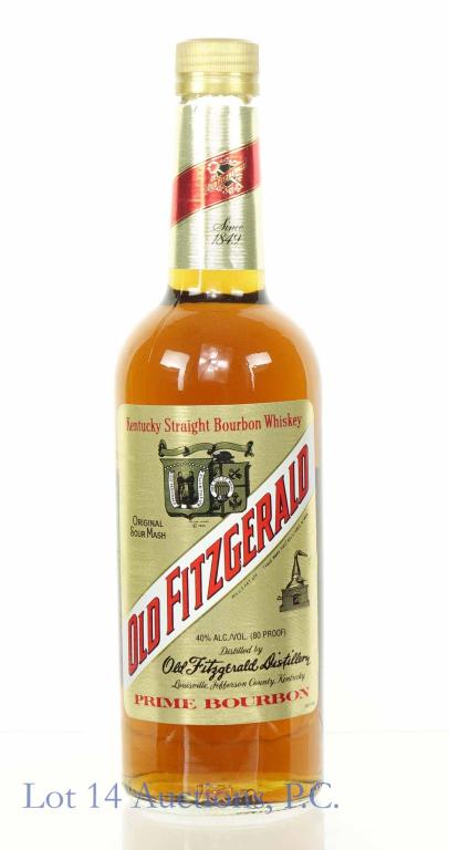 Old Fitzgerald Prime Bourbon Whiskey: *** IF YOU MAY NEED SHIPPING, PLEASE CALL US BEFORE BIDDING ON BOTTLES! 847-625-0555. *** Old Fitzgerald Prime Bourbon Whiskey. Original Sour Mesh Kentucky Straight Bourbon Whiskey. 80 proof. 750 ml.
