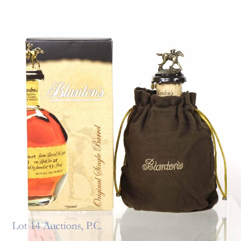 Blanton's Single Barrel Bourbon Whiskey in box: *** IF YOU MAY NEED SHIPPING, PLEASE CALL US BEFORE BIDDING ON BOTTLES! 847-625-0555. *** Blanton's Single Barrel Bourbon Whiskey. 2022. Barrel No. 618. 93 proof. 750ml. Sealed & full. Comes in box, i