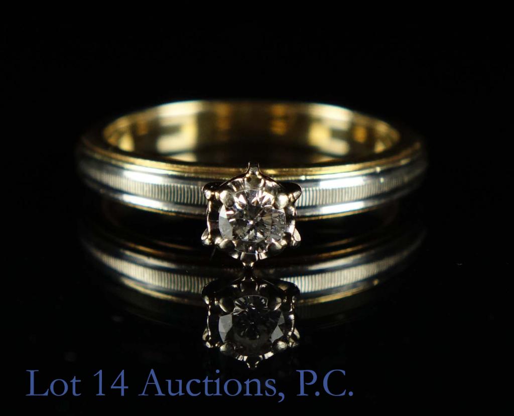 14k Gold & Diamond Engagement Ring (1 of 4)