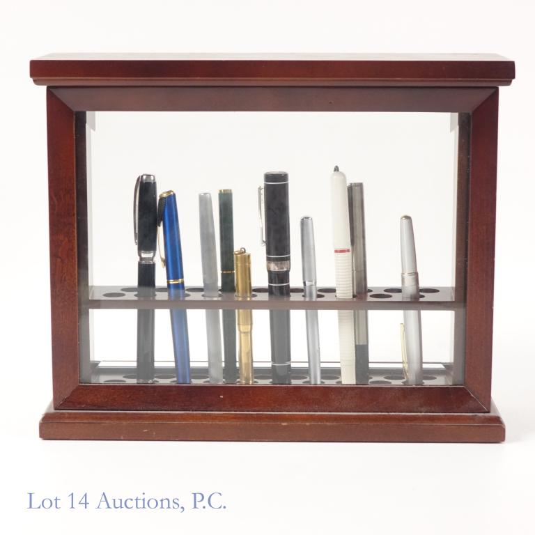 Fountain Pens (10) in Levenger Pen Display Case (1 of 8)