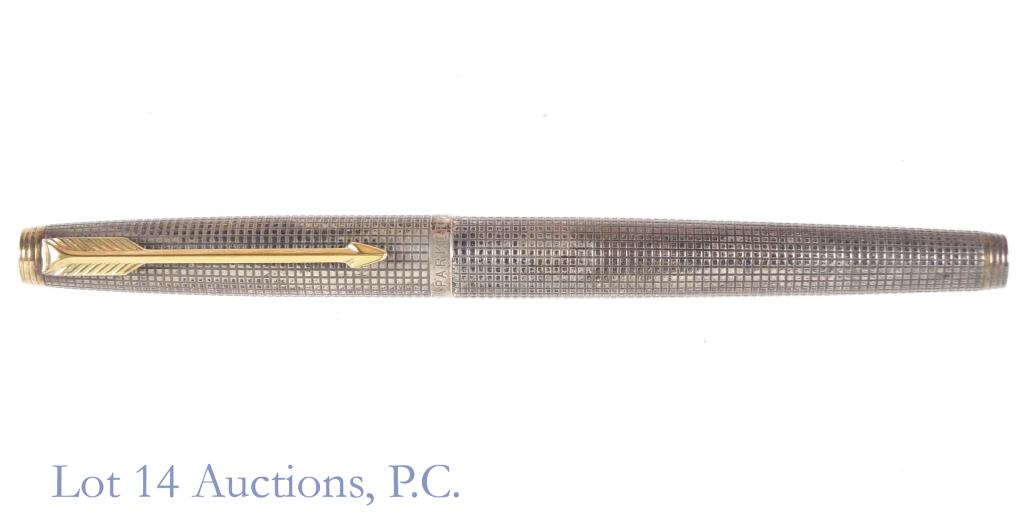 Parker 75 Sterling Silver Fountain Pen, 14k Nib (1 of 8)