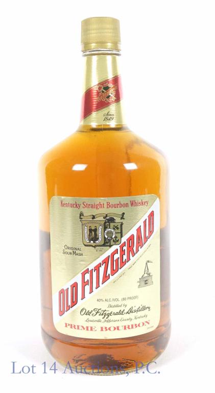 2017? Old Fitzgerald Prime Bourbon (1.75 L): *** IF YOU MAY NEED SHIPPING, PLEASE CALL US BEFORE BIDDING ON BOTTLES! 847-625-0555. *** Old Fitzgerald Kentucky straight bourbon prime whiskey. 80 proof. 1.75 liters. Full & sealed. Per consigner, 2