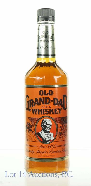 Old Grand-Dad Whiskey (Discontinued): *** IF YOU MAY NEED SHIPPING, PLEASE CALL US BEFORE BIDDING ON BOTTLES! 847-625-0555. *** Kentucky straight bourbon whiskey. 2011? 750ml. 86 proof. Full and sealed.