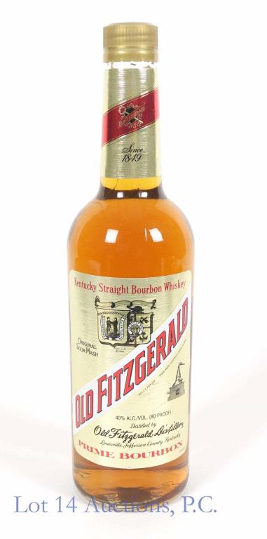 2017? Old Fitzgerald Prime Bourbon: *** IF YOU MAY NEED SHIPPING, PLEASE CALL US BEFORE BIDDING ON BOTTLES! 847-625-0555. *** Old Fitzgerald Kentucky straight bourbon prime whiskey. 80 proof. 750 ml. Full & sealed. Per consigner, 2017.